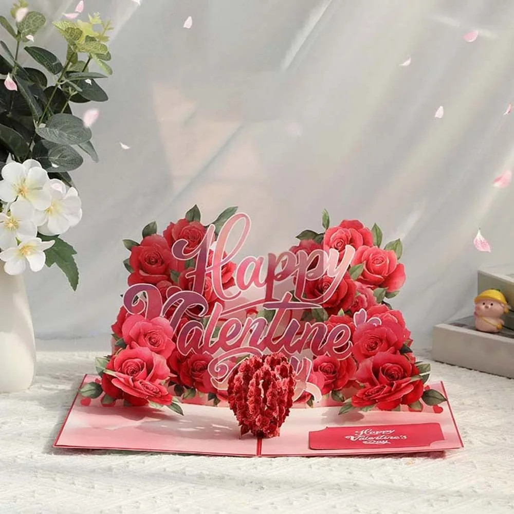 Paper Valentine's Day Greetings Card Party Invitation Blessing 3D Invitation Card White Red Confession of Love Artifact for Gift
Paper Valentine's Day Greetings Card Party Invitation Blessing 3D Invitation Card White Red Confession of Love Artifact for Gift