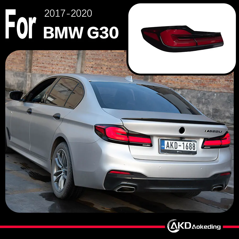 Модель автомобиля AKD для BMW G30 светодиодный Tail 2018-2022 525i 530i F90 G38, динамическая задняя лампа, ДХО, oled-лампа, автомобильные аксессуары
Модель автомобиля AKD для BMW G30 светодиодный Tail 2018-2022 525i 530i F90 G38, динамическая задняя лампа, ДХО, oled-лампа, автомобильные аксессуары