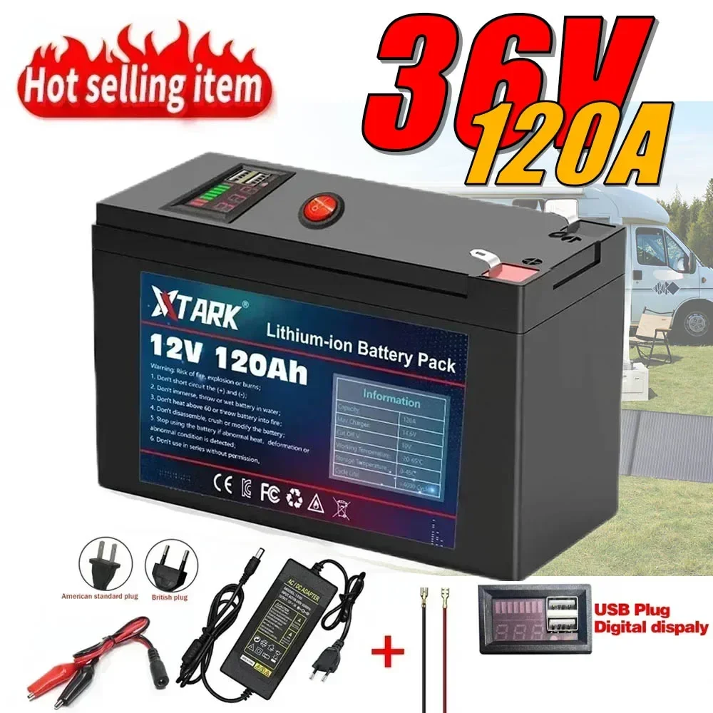 120Ah 12V Battery 18650 lithium battery pack Rechargeable battery for solar energy electric vehicle battery+12.6v3A charger
120Ah 12V Battery 18650 lithium battery pack Rechargeable battery for solar energy electric vehicle battery+12.6v3A charger