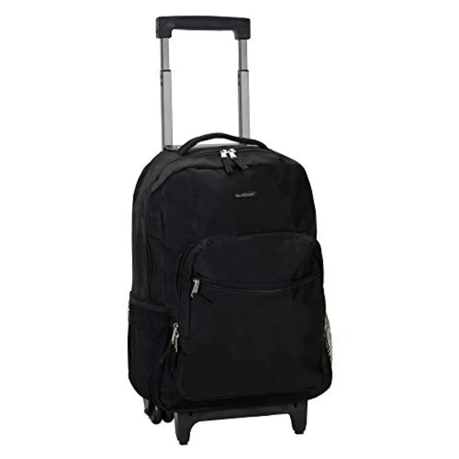 Double Handle 17" Rolling Backpack Black
Double Handle 17" Rolling Backpack Black