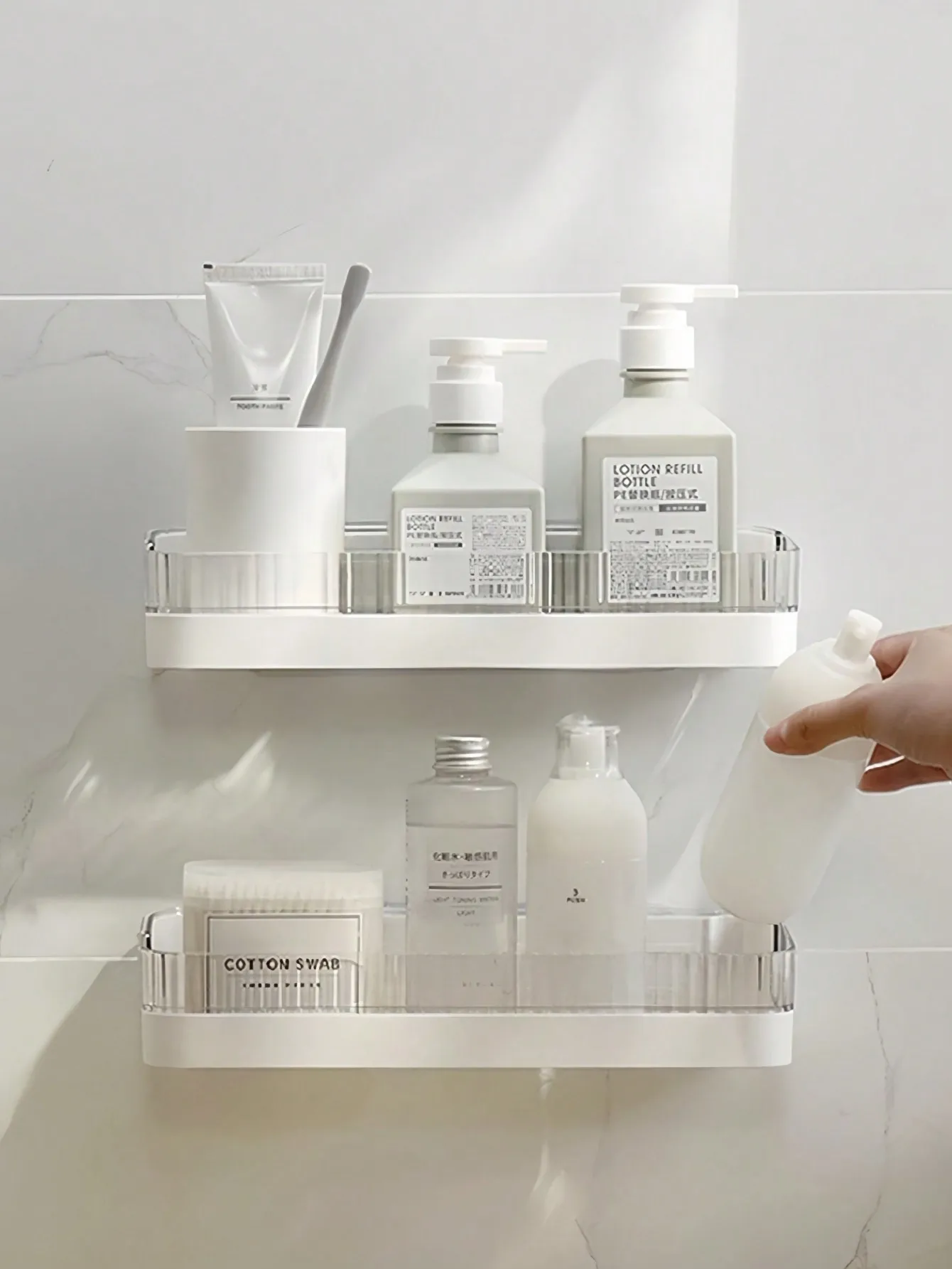 No-Drill Adhesive Shower Shelf, Large-Capacity Rustproof Rack with Drain Holes for Bathroom Storage
No-Drill Adhesive Shower Shelf, Large-Capacity Rustproof Rack with Drain Holes for Bathroom Storage