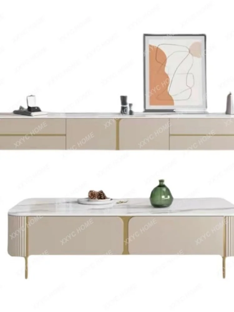 Light Luxury Stone Plate Coffee Table TV Cabinet Combination Home Large and Small Apartment Type Floor Cabinet Low Cabinet
Light Luxury Stone Plate Coffee Table TV Cabinet Combination Home Large and Small Apartment Type Floor Cabinet Low Cabinet