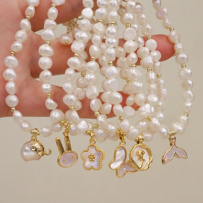 Minar INS Fashion Multiple Freshwater Pearl Beaded Bracelets for Women Rabbit Heart Flower Butterfly Charm Bracelets Jewellery
Minar INS Fashion Multiple Freshwater Pearl Beaded Bracelets for Women Rabbit Heart Flower Butterfly Charm Bracelets Jewellery
