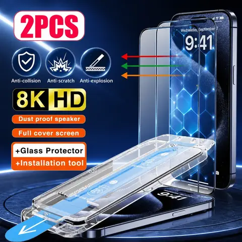 2PCS Tempered Glass For vivo X300 X300 FE X300 Pro X300 Ultra Screen Protector For vivo X300s X200 X200 FE X200 Pro Anti-Scratch