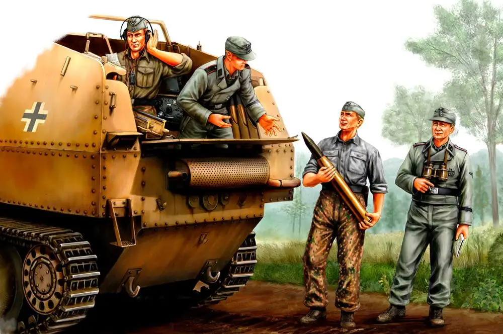 Немецкие фигурки солдат экипажа SPG HobbyBoss 84402 1/35, пластиковая сборка, набор моделей-масштабная модель в комплекте
Немецкие фигурки солдат экипажа SPG HobbyBoss 84402 1/35, пластиковая сборка, набор моделей-масштабная модель в комплекте