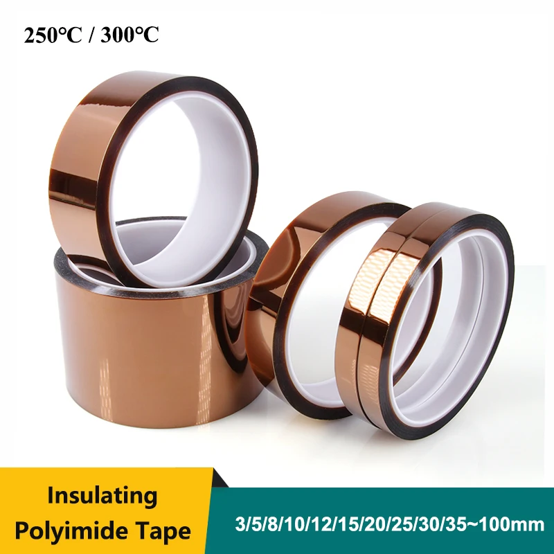 Golden High Temperature Heat BGA Tape 33m Thermal Insulation Electronics Board Protection Polyimide Adhesive Insulating Tape
Golden High Temperature Heat BGA Tape 33m Thermal Insulation Electronics Board Protection Polyimide Adhesive Insulating Tape