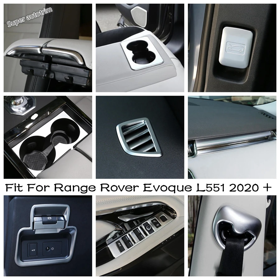 Matte Accessories Steering Wheel / Central Control Strip / Air AC Decor Panel Cover Trim For Range Rover Evoque L551 2020 - 2023
Matte Accessories Steering Wheel / Central Control Strip / Air AC Decor Panel Cover Trim For Range Rover Evoque L551 2020 - 2023