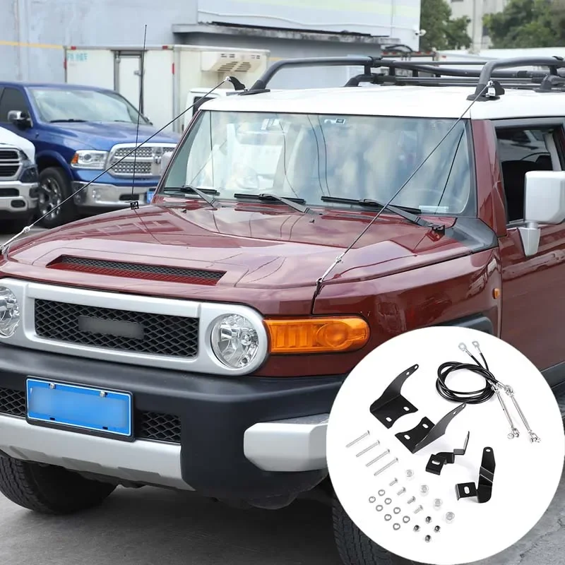 Car Accessories Aluminum Front Fender Wire Rope Bracket Protecting Obstacle Eliminating Rope For Toyota FJ Cruiser 2007-2021
Car Accessories Aluminum Front Fender Wire Rope Bracket Protecting Obstacle Eliminating Rope For Toyota FJ Cruiser 2007-2021