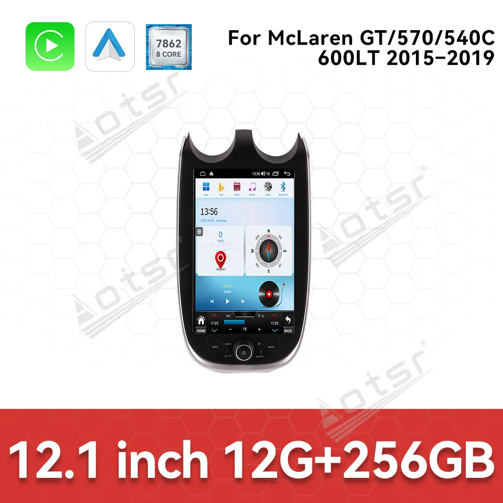 Автомобильная мультимедийная система Android 14 с GPS-навигацией и аудио для McLaren GT/570/540C/600LT 2015-2019 годов выпуска
Автомобильная мультимедийная система Android 14 с GPS-навигацией и аудио для McLaren GT/570/540C/600LT 2015-2019 годов выпуска