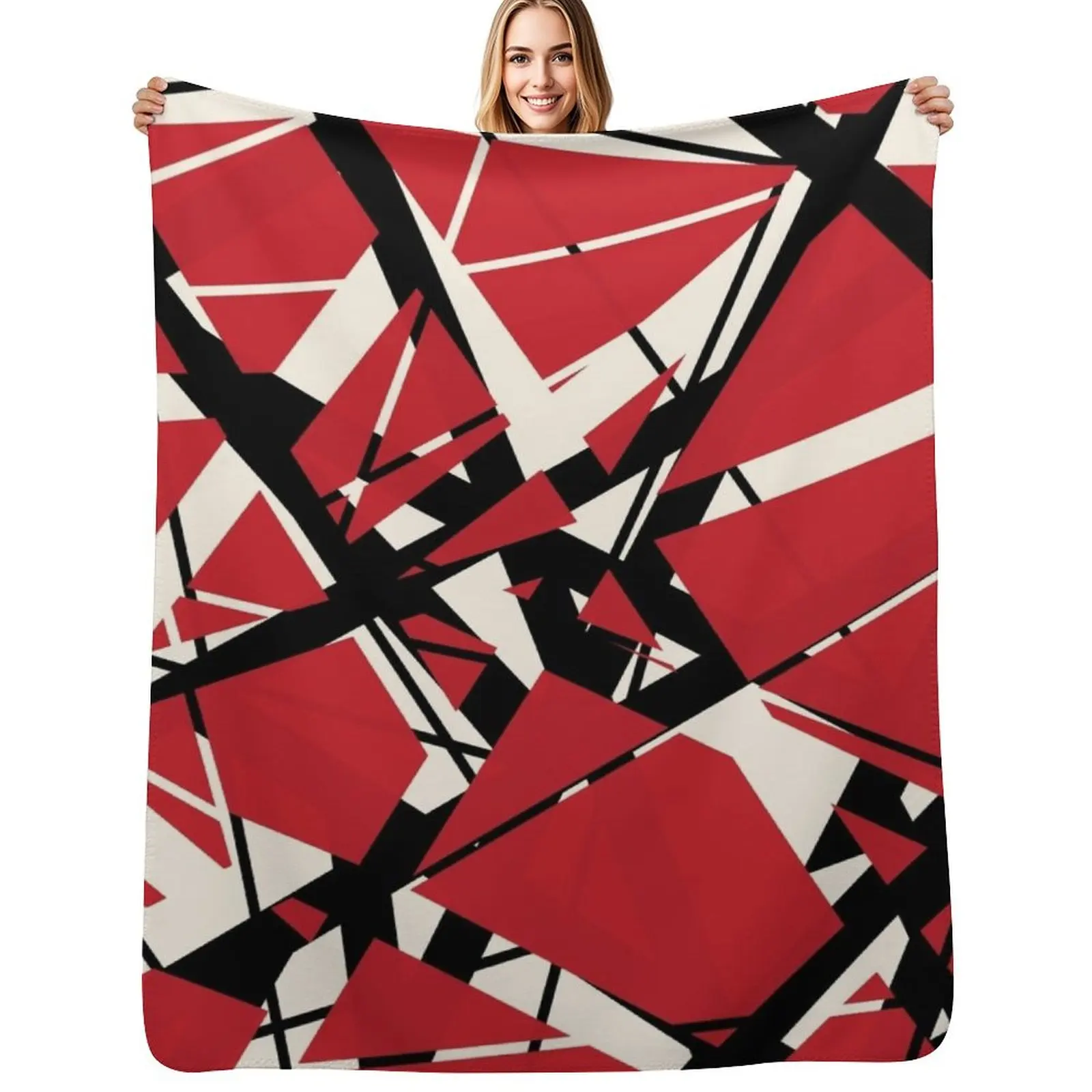 EVH: authentic Black & White Stripes design (Red) Throw Blanket Warm Flannel Blanket for Couch Chair Bedroom
EVH: authentic Black & White Stripes design (Red) Throw Blanket Warm Flannel Blanket for Couch Chair Bedroom