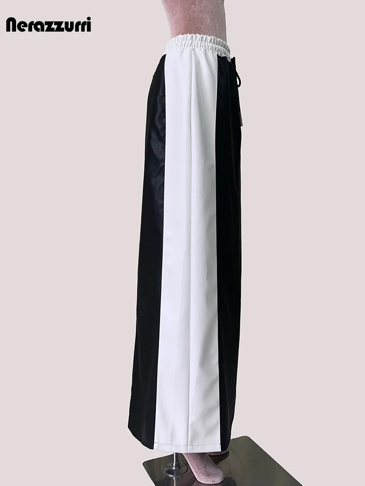 Lautaro весна осень белый и черный пэчворк искусственная кожа длина в пол женская со шнурком эластичная талия роскошная дизайнерская эмо одежда 2025 кожаная юбка для женщин
Lautaro весна осень белый и черный пэчворк искусственная кожа длина в пол женская со шнурком эластичная талия роскошная дизайнерская эмо одежда 2025 кожаная юбка для женщин