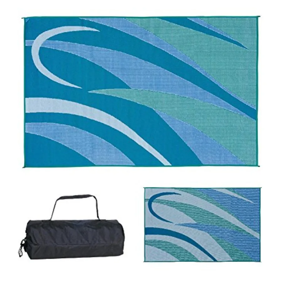 8-Feet x 12-Feet RV Outdoor Camping Reversible Patio Mat, GA3 Blue/Green
8-Feet x 12-Feet RV Outdoor Camping Reversible Patio Mat, GA3 Blue/Green