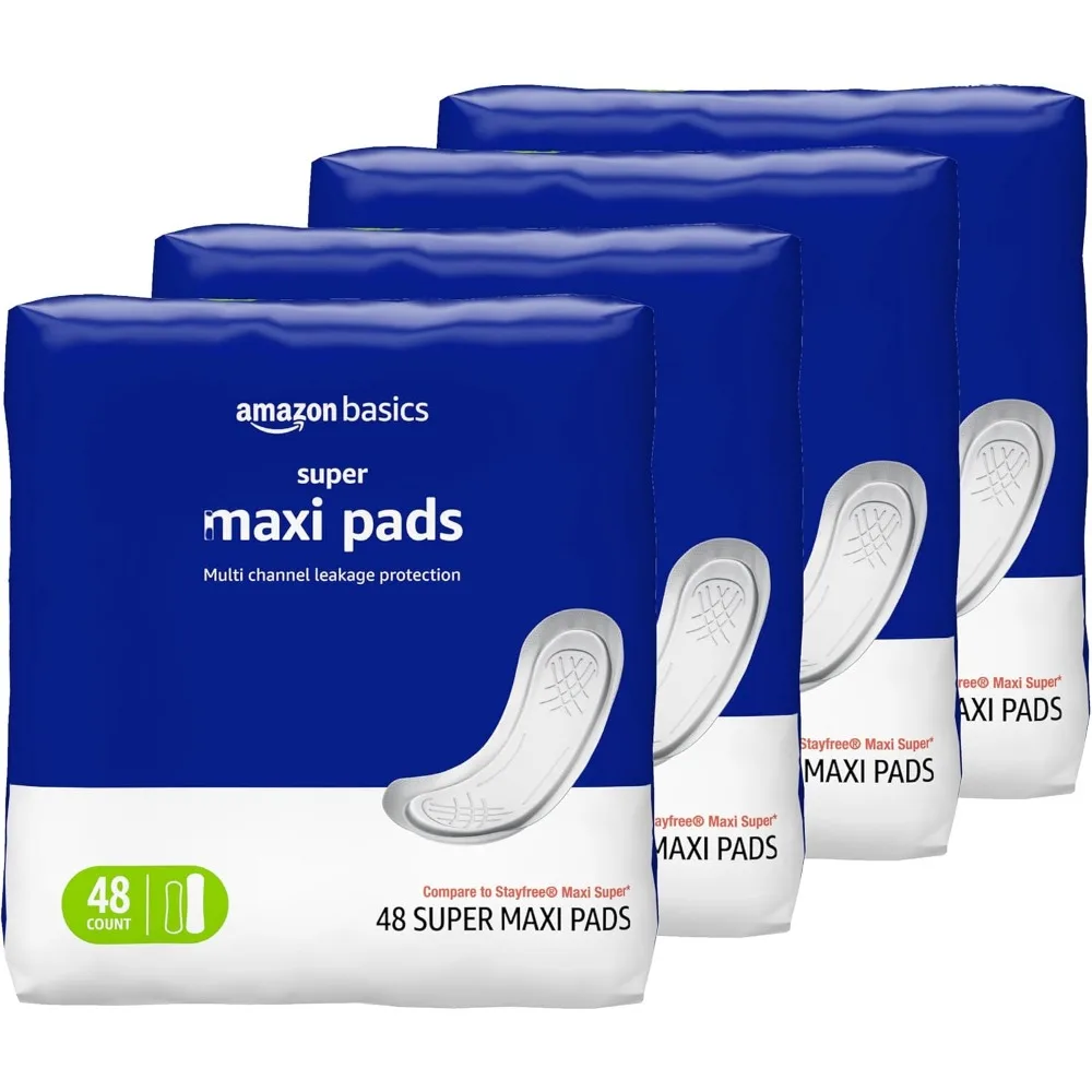 Maxi Pads for Heavy Periods Super Absorbent Unscented 192 Count
Maxi Pads for Heavy Periods Super Absorbent Unscented 192 Count
