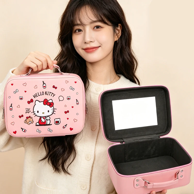 Sanrios Cosmetic Case Hello Kittys Large Capacity Cute Cinnamoroll Cartoon Portable Makeup Bag Anime Figure Kawaii Girl Gift
Sanrios Cosmetic Case Hello Kittys Large Capacity Cute Cinnamoroll Cartoon Portable Makeup Bag Anime Figure Kawaii Girl Gift