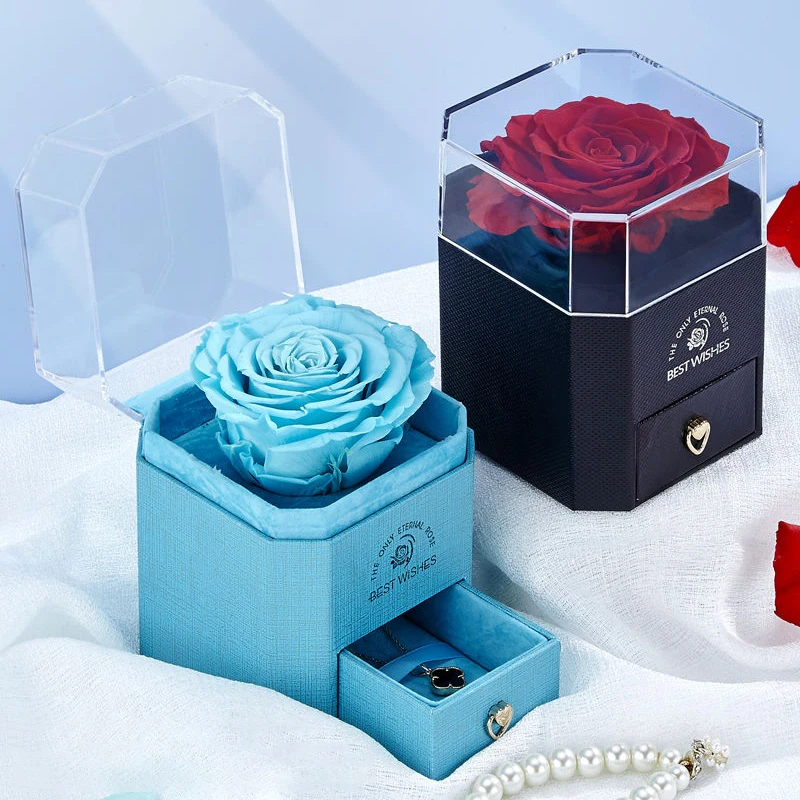 Eternal Rose Jewelry Box Necklace Packaging Boxes Luxury Jewelry Storage Display Box Valentine's Day Necklace Gift Boxes
Eternal Rose Jewelry Box Necklace Packaging Boxes Luxury Jewelry Storage Display Box Valentine's Day Necklace Gift Boxes