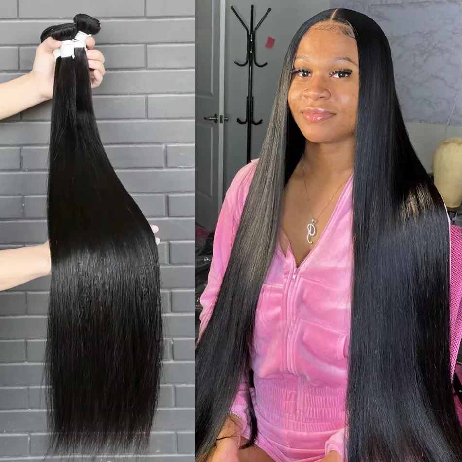 Natural Color Long straight Human Hair Bundles 30 40 Inches Brazilian Hair Bundles Remy Hair Extensions For Women
Natural Color Long straight Human Hair Bundles 30 40 Inches Brazilian Hair Bundles Remy Hair Extensions For Women