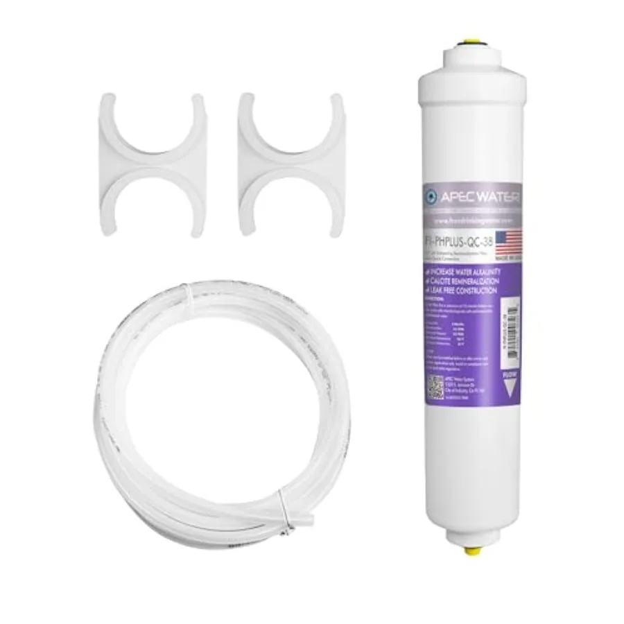 Systems 10" US MADE Alkaline High Purity pH+ Calcium Carbonate Inline Filter Kit with 3/8"D Tubing Quick Connect
Systems 10" US MADE Alkaline High Purity pH+ Calcium Carbonate Inline Filter Kit with 3/8"D Tubing Quick Connect