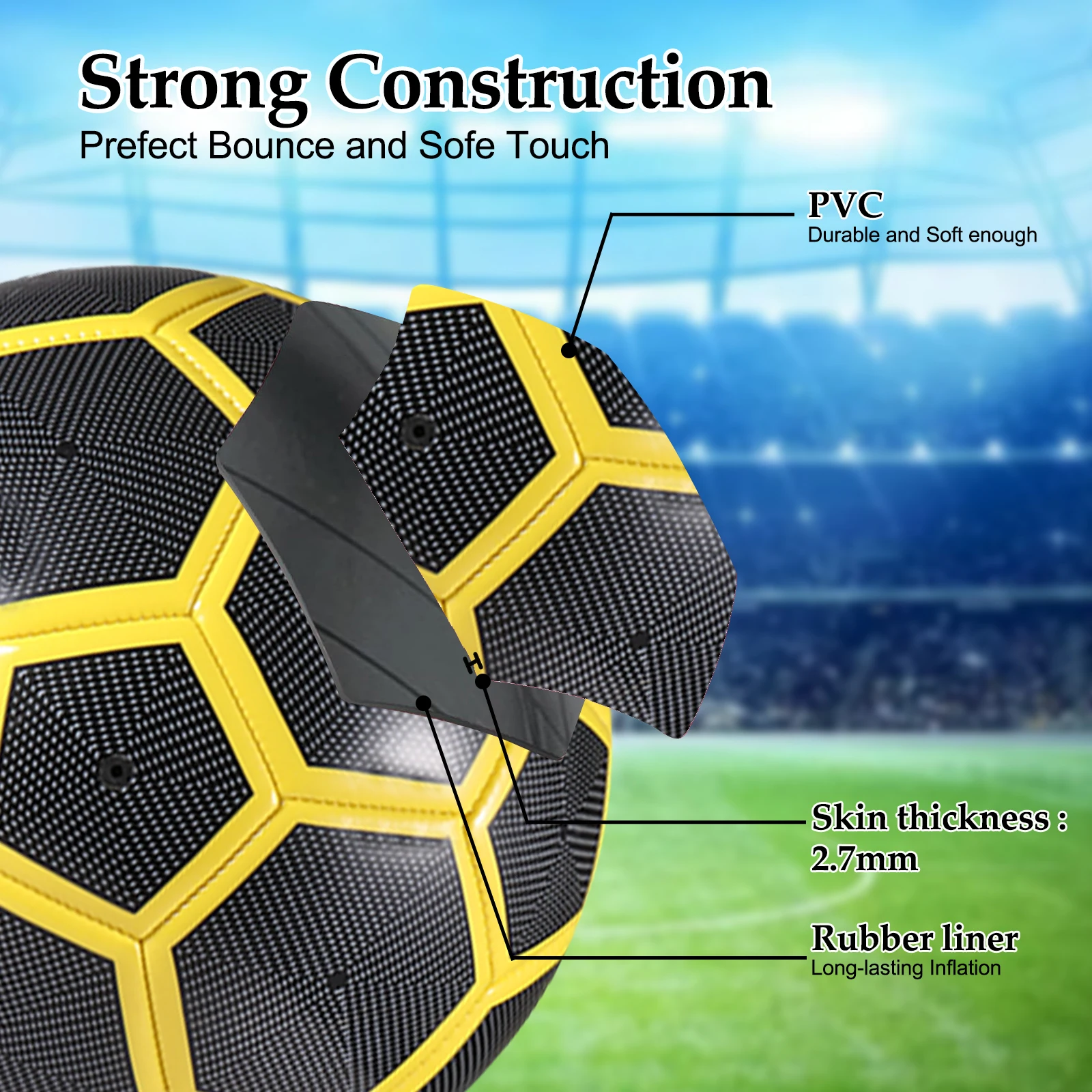 Привлекательный футбольный мяч размера 5 для тренировок, 1 шт., для юношеского футбола
Привлекательный футбольный мяч размера 5 для тренировок, 1 шт., для юношеского футбола