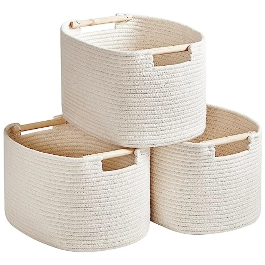 3 Pack Storage Basket for Cabinet and Toy Organization - 13"x9.8"x8.7" Baskets for Storage - Baby Toy Bin - Toy Storage Organiz
3 Pack Storage Basket for Cabinet and Toy Organization - 13"x9.8"x8.7" Baskets for Storage - Baby Toy Bin - Toy Storage Organiz