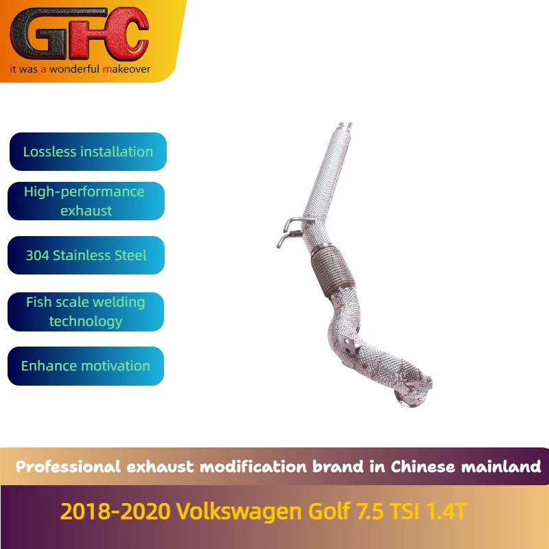 GFC Brand High-Performance Catless Downpipe for 2018-2020 Volkswagen Golf 7.5 TSI 1.4T Stainless Steel Performance Exhaust Upgra
GFC Brand High-Performance Catless Downpipe for 2018-2020 Volkswagen Golf 7.5 TSI 1.4T Stainless Steel Performance Exhaust Upgra