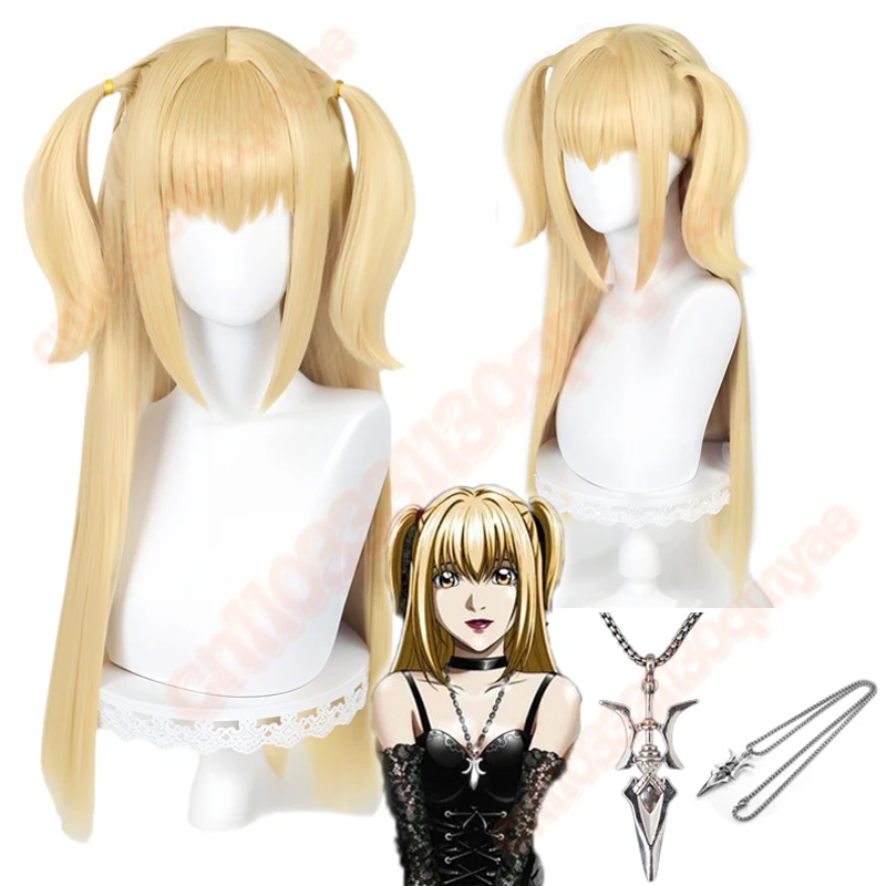 Anime Death note MisaMisa Cosplay Wig Misa Amane Long Blond Double Tails Heat Resistant Hair Hallowen Party Wigs + Wig Cap
Anime Death note MisaMisa Cosplay Wig Misa Amane Long Blond Double Tails Heat Resistant Hair Hallowen Party Wigs + Wig Cap