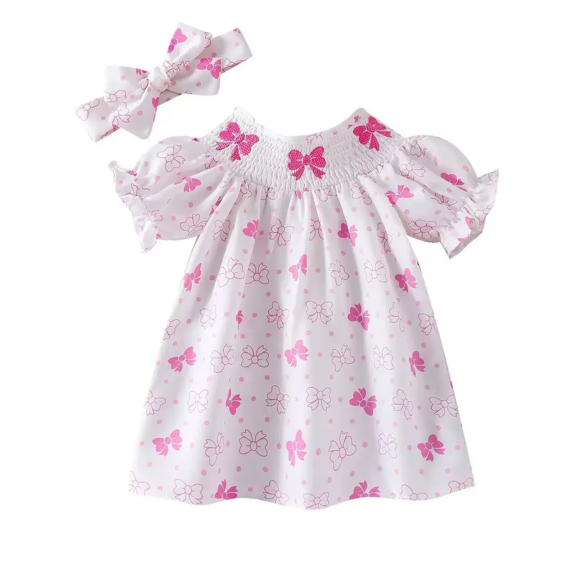 Read To Ship New Baby Girl Bow Dress Cute Bear Dress Smocked Dress Soft Dress Kids Clothes
Read To Ship New Baby Girl Bow Dress Cute Bear Dress Smocked Dress Soft Dress Kids Clothes