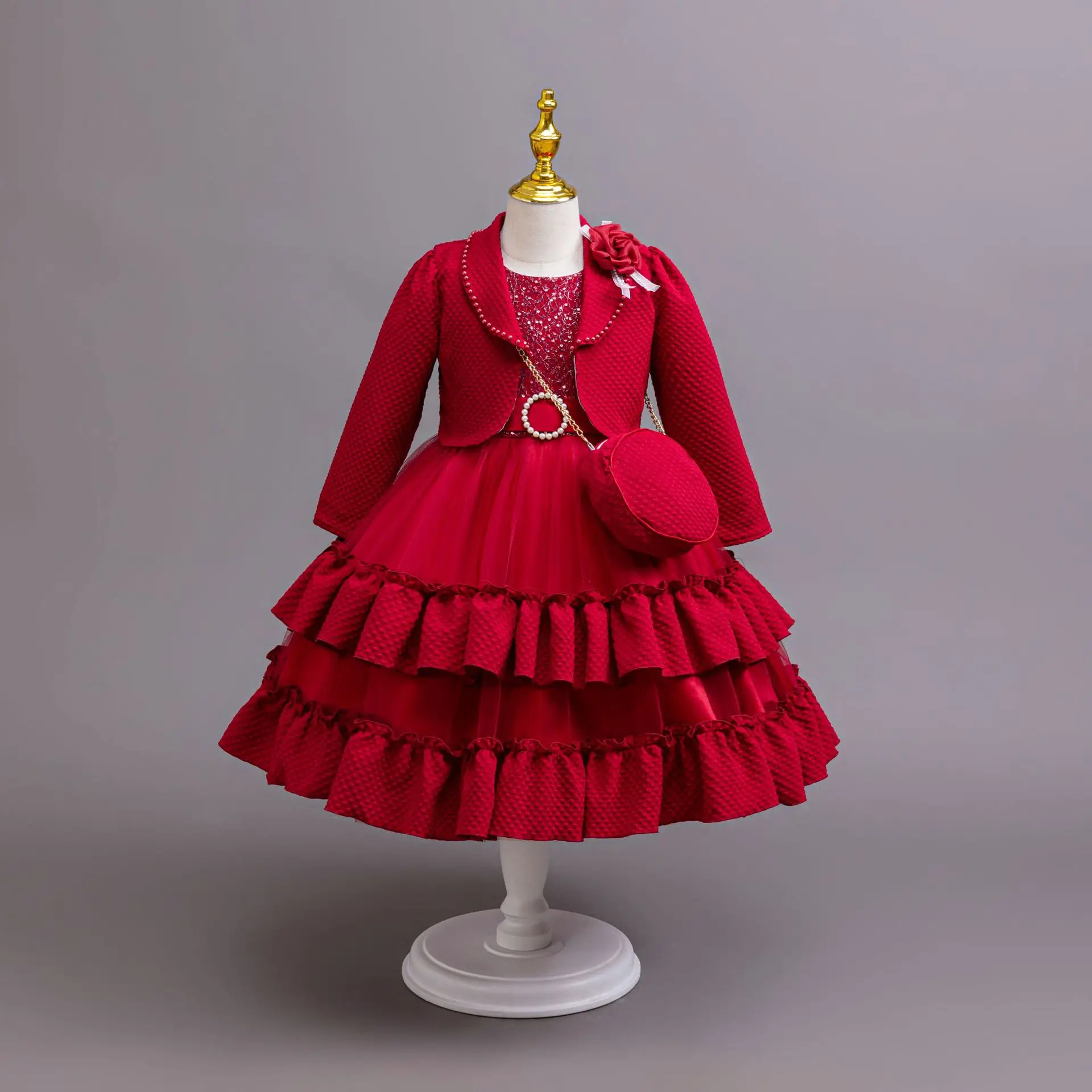 New Year Dress For Girls Flower Embroidery Princess Dress Elegant Christmas Party Wedding Bridesmaid Festive Dress For Girl
New Year Dress For Girls Flower Embroidery Princess Dress Elegant Christmas Party Wedding Bridesmaid Festive Dress For Girl