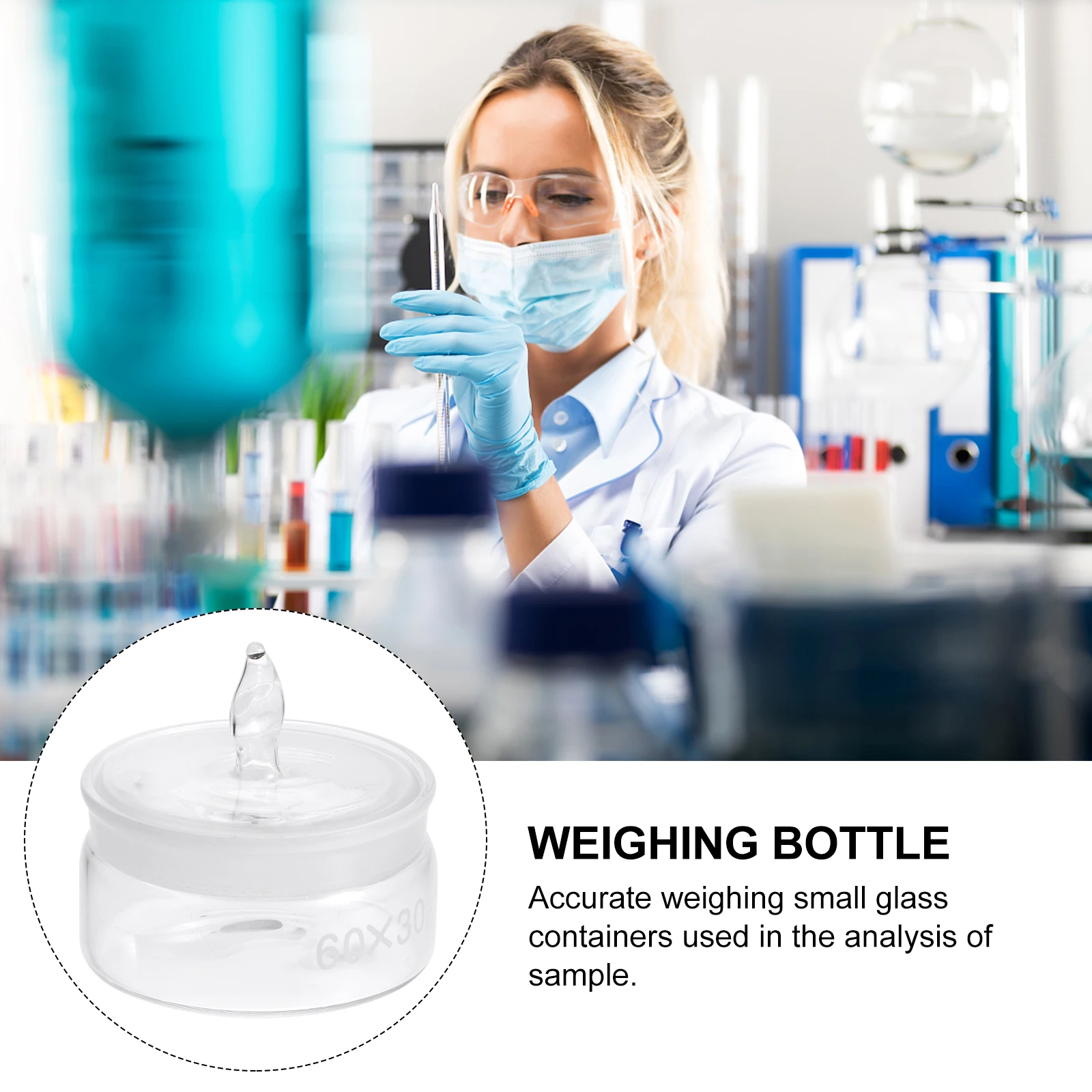 Weighing Bottle Specific Gravity Wide Mouth Lab Bottles Suite Liquid Container Glass Storage for Liquids
Weighing Bottle Specific Gravity Wide Mouth Lab Bottles Suite Liquid Container Glass Storage for Liquids