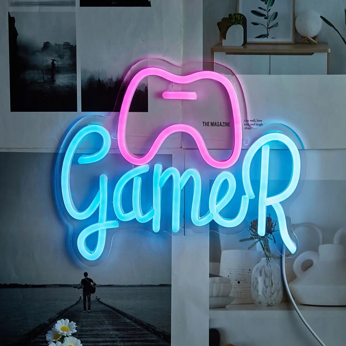 Chi-buy LED Neon Controller Gamer USB Powered Neon Signs Night Light 3D Wall Art Bedroom Living Room Decor Lamp Signs
Chi-buy LED Neon Controller Gamer USB Powered Neon Signs Night Light 3D Wall Art Bedroom Living Room Decor Lamp Signs