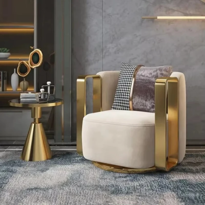 Leisure Swivel Armchair Luxury Gold Metal Frame Velvet Single Sofa Chair Living Room Furniture
Leisure Swivel Armchair Luxury Gold Metal Frame Velvet Single Sofa Chair Living Room Furniture