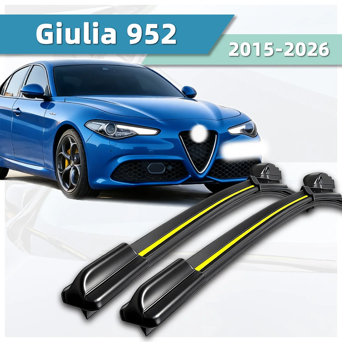 2PCS Car Windshield Wiper Fit For Alfa Romeo Giulia 952(2015-2026)Natural Rubber Strip Boneless Silent Car Front Wiper Auto Part
2PCS Car Windshield Wiper Fit For Alfa Romeo Giulia 952(2015-2026)Natural Rubber Strip Boneless Silent Car Front Wiper Auto Part