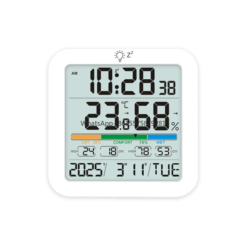 Wireless Digital Hygrometer Indoor Thermometer Room Thermometer and Humidity Gauge with Temperature Bedroom Pet Plant
Wireless Digital Hygrometer Indoor Thermometer Room Thermometer and Humidity Gauge with Temperature Bedroom Pet Plant