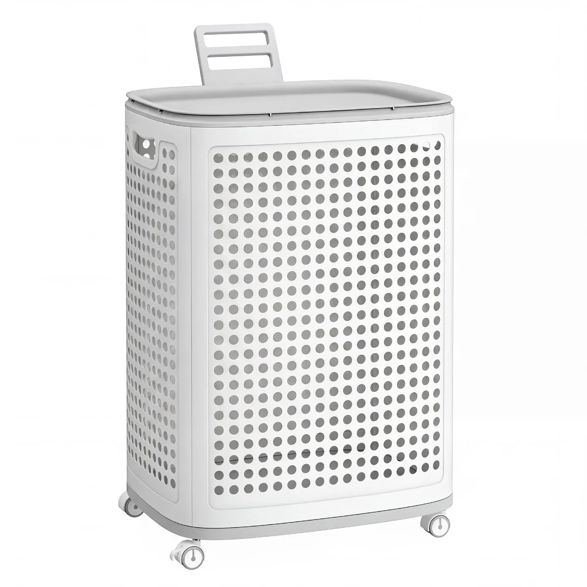 Laundry Hamper Large Capacity Foldable Storage Basket Plastic Rolling Cart with Lid Portable Organizer Space Saving Home Use
Laundry Hamper Large Capacity Foldable Storage Basket Plastic Rolling Cart with Lid Portable Organizer Space Saving Home Use