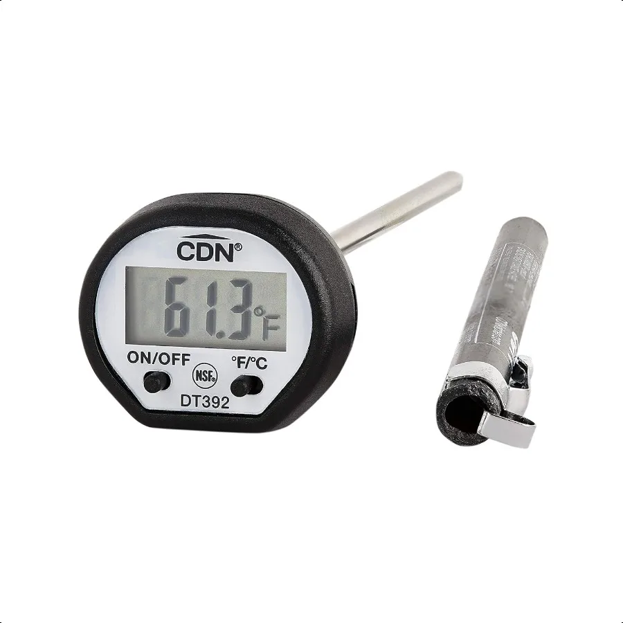 Digital Thermometer ProAccurate 5 Stem with Protective Sheath NSF Certified For Meat Poultry Candy Easy OneButton Operation DT3
Digital Thermometer ProAccurate 5 Stem with Protective Sheath NSF Certified For Meat Poultry Candy Easy OneButton Operation DT3