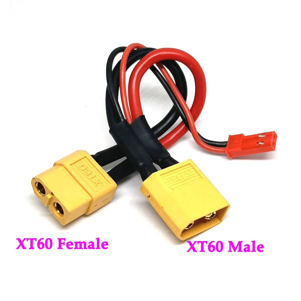  10cm XT60 T Male Female to JST Female / Male In-line Power Adapter Lipo Connector for RC Battery Lipo Model Accessory
10cm XT60 T Male Female to JST Female / Male In-line Power Adapter Lipo Connector for RC Battery Lipo Model Accessory