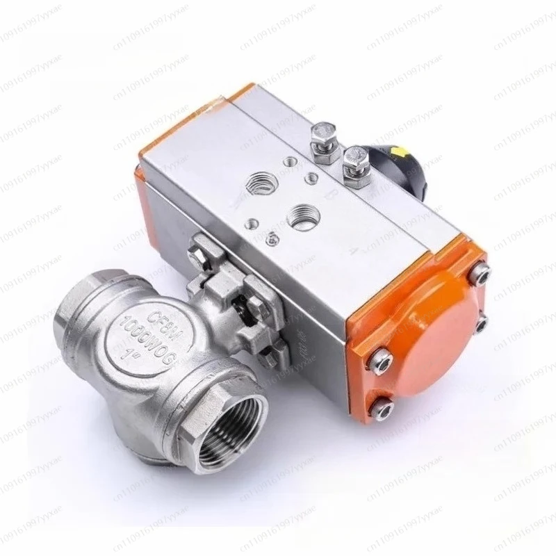 Three-piece pneumatic ball valve, high platform 304 double-acting cylinder
Three-piece pneumatic ball valve, high platform 304 double-acting cylinder