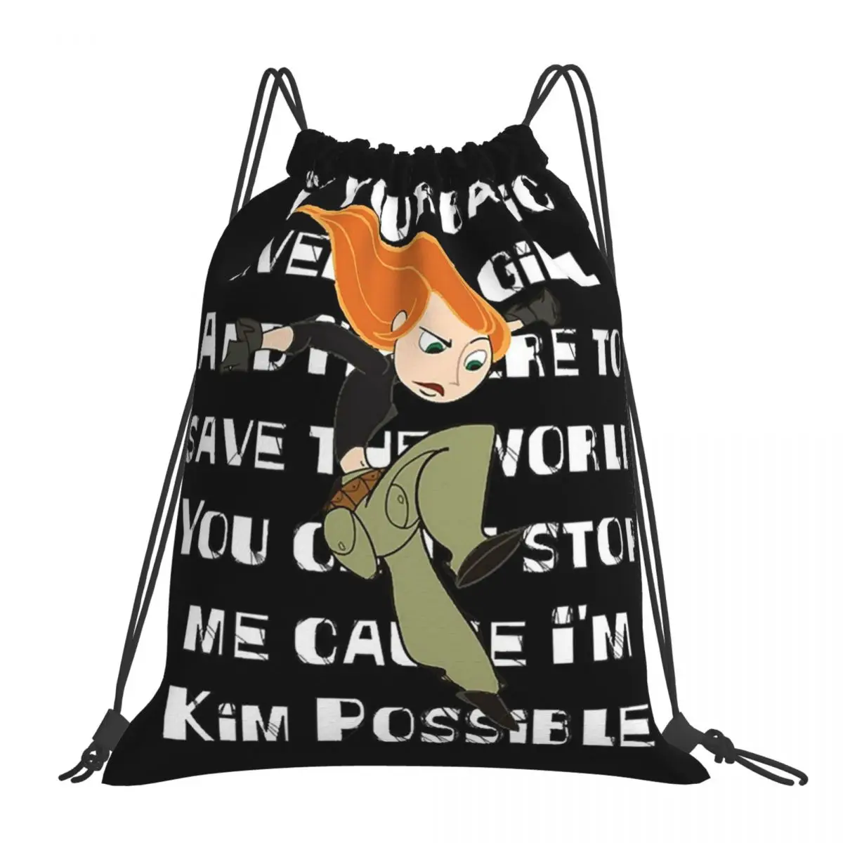 Kim Possible Backpacks Fashion Portable Drawstring Bags Drawstring Bundle Pocket Sports Bag Book Bags For Travel Students
Kim Possible Backpacks Fashion Portable Drawstring Bags Drawstring Bundle Pocket Sports Bag Book Bags For Travel Students