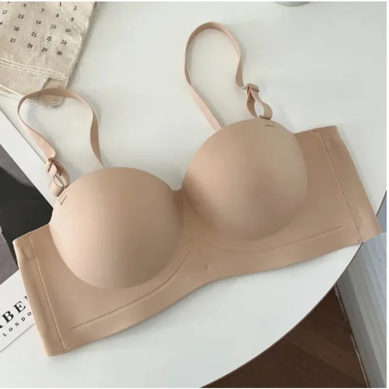 Беспроводной бюстгальтер из ледяного шелка, женский противоскользящий бюстгальтер со сборками, маленькая грудь, видимая чашка, большая грудь, гравитационная дефекция, сексуальное нижнее белье без бретелек
Беспроводной бюстгальтер из ледяного шелка, женский противоскользящий бюстгальтер со сборками, маленькая грудь, видимая чашка, большая грудь, гравитационная дефекция, сексуальное нижнее белье без бретелек