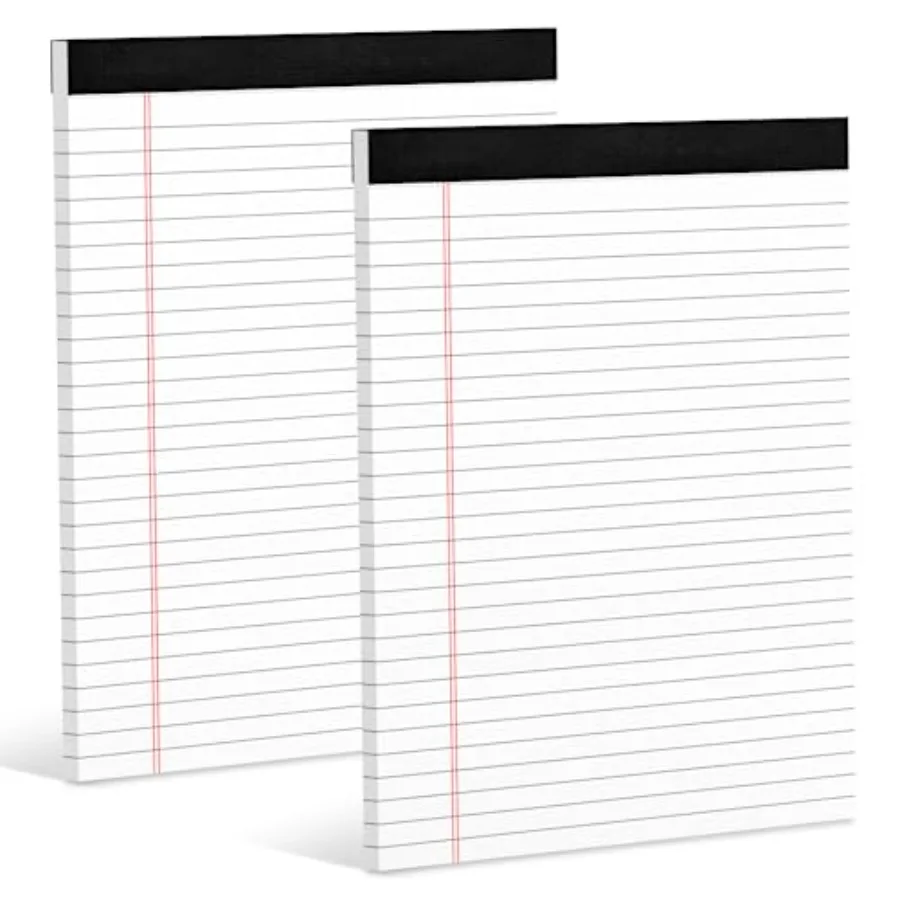 Legal Pads White Note Pads In 2 Pack Notepads Writing Pads of Paper Legal Notepads Wide Ruled White Lined Paper Pads 30 Sheets
Legal Pads White Note Pads In 2 Pack Notepads Writing Pads of Paper Legal Notepads Wide Ruled White Lined Paper Pads 30 Sheets