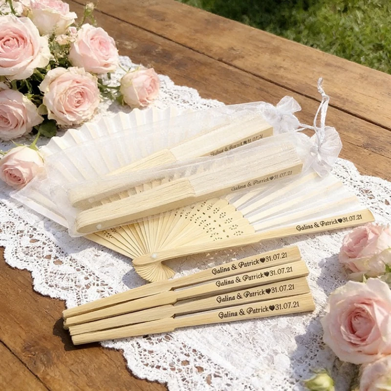 30PCS Personalized Wedding Silk Fan with Gauze Gift Bag, Ribbon Customized Printing Name Date Handmade Folding Fan
30PCS Personalized Wedding Silk Fan with Gauze Gift Bag, Ribbon Customized Printing Name Date Handmade Folding Fan