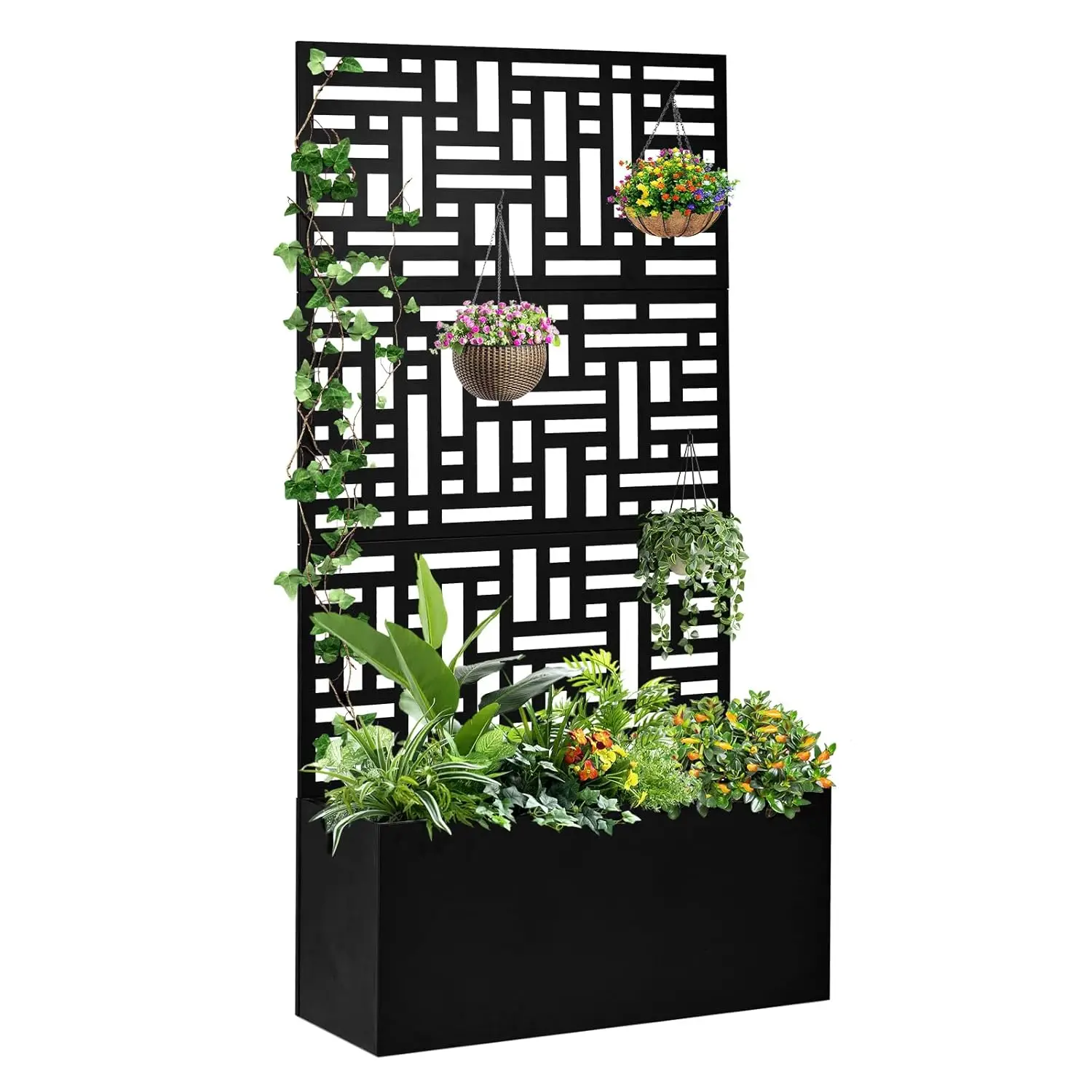 Металлическая грядка-клумба с решеткой, 71'' x 36'' x 16'', с дренажными отверстиями для вьющихся растений, на заказ
Металлическая грядка-клумба с решеткой, 71'' x 36'' x 16'', с дренажными отверстиями для вьющихся растений, на заказ