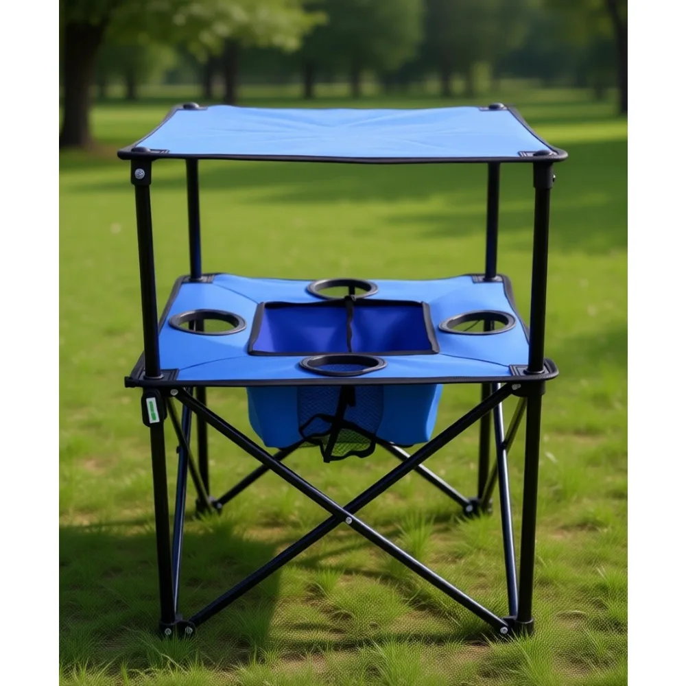 Lightweight Folding Camping Table with Cup Holders Compact Two Tier Outdoor Snack Game Picnic Tailgate Storage
Lightweight Folding Camping Table with Cup Holders Compact Two Tier Outdoor Snack Game Picnic Tailgate Storage