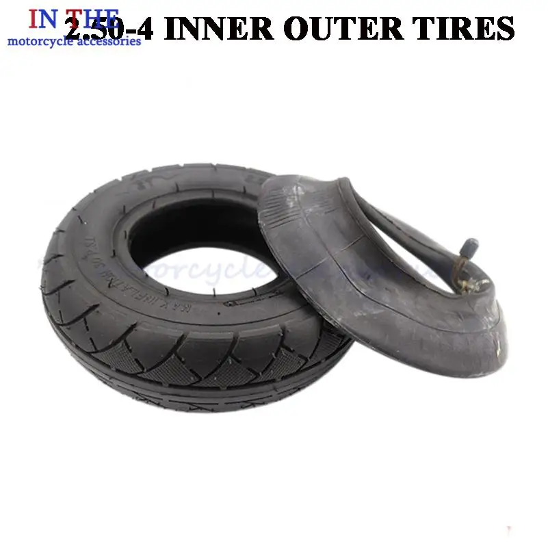 New 2.50-4 tires and inner tubes for motorcycle tires Gas electric scooters Bicycle tires and scooters Wheelchair wheels
New 2.50-4 tires and inner tubes for motorcycle tires Gas electric scooters Bicycle tires and scooters Wheelchair wheels