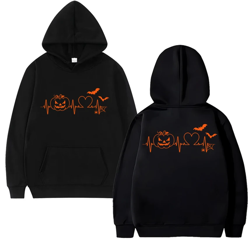 Hot Sale New Halloween Pumpkin Heartbeat Double Sided print Hoodie Unisex vintage hip hop streetwear Men women Fleece pullovers
Hot Sale New Halloween Pumpkin Heartbeat Double Sided print Hoodie Unisex vintage hip hop streetwear Men women Fleece pullovers