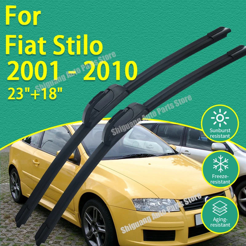 Front Silicone Coating Wipers for Fiat Stilo 2001 - 2010 Car Wiper Windshield Windscreen Blades Accessories 2002 2003 2004 2005
Front Silicone Coating Wipers for Fiat Stilo 2001 - 2010 Car Wiper Windshield Windscreen Blades Accessories 2002 2003 2004 2005