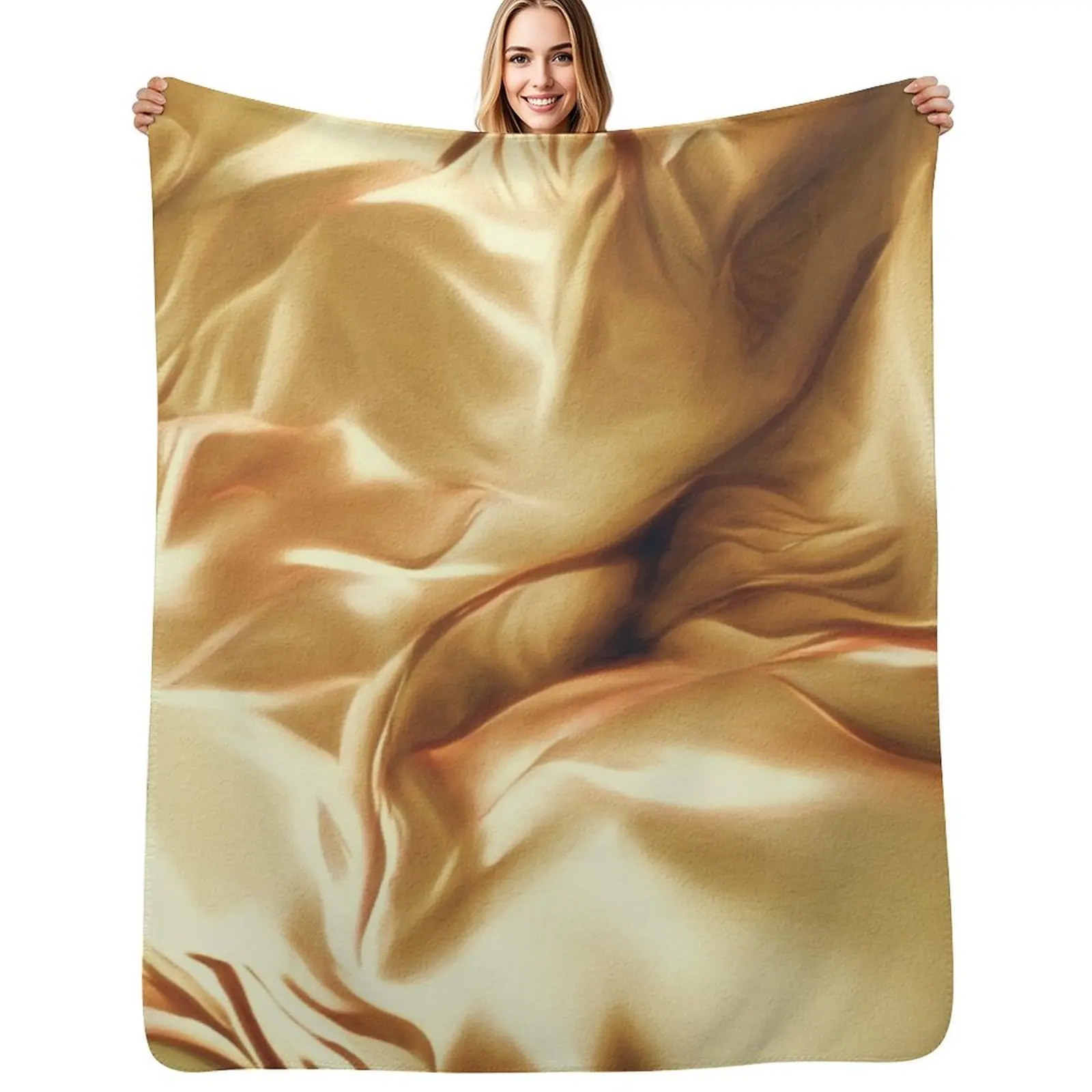 Pale Gold Silk Satin Fabric Series 6 Throw Blanket Wrinkle Resistant Lightweight Blanket
Pale Gold Silk Satin Fabric Series 6 Throw Blanket Wrinkle Resistant Lightweight Blanket