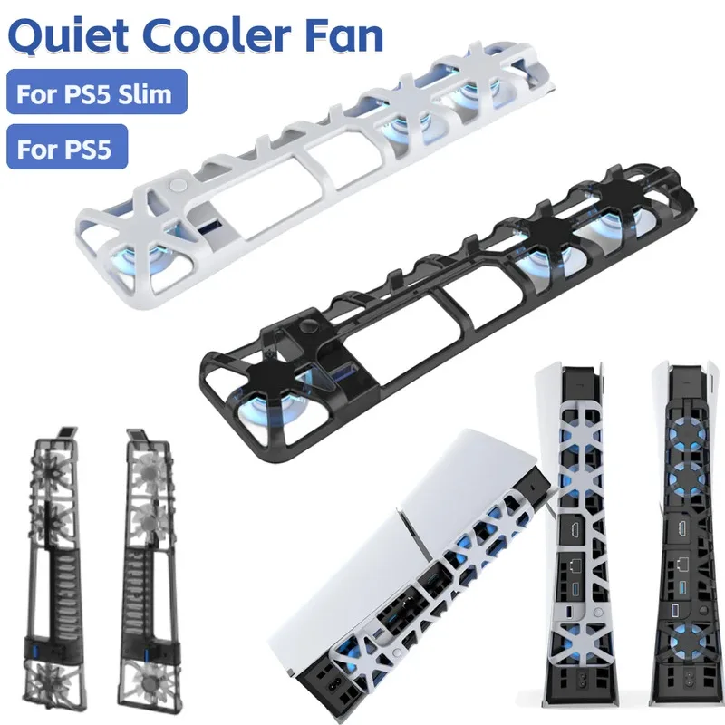 For PS5/PS5 Slim Cooling Fan - 3-Fan Smart Temperature Control Station for Sony Playstation 5 Accessories
For PS5/PS5 Slim Cooling Fan - 3-Fan Smart Temperature Control Station for Sony Playstation 5 Accessories