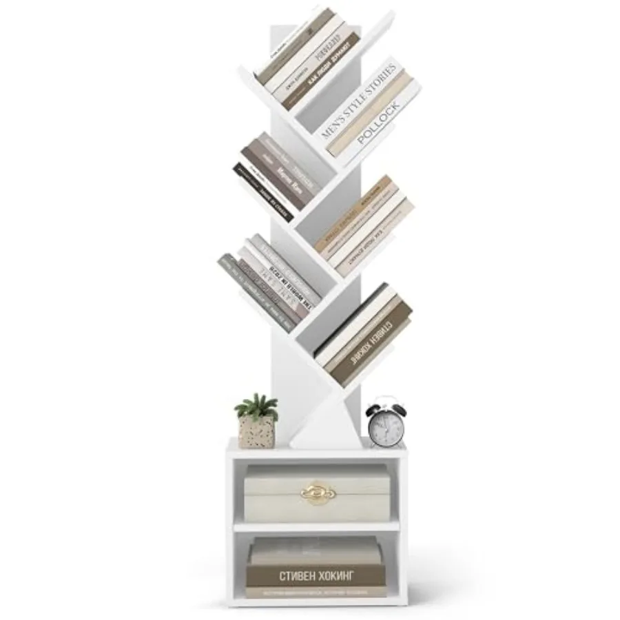 Custos Collection - Tree Bookshelf Modern Bookcase Floor Standing Book Shelf for Bedroom Living Room Home Office 2 Open Compart
Custos Collection - Tree Bookshelf Modern Bookcase Floor Standing Book Shelf for Bedroom Living Room Home Office 2 Open Compart