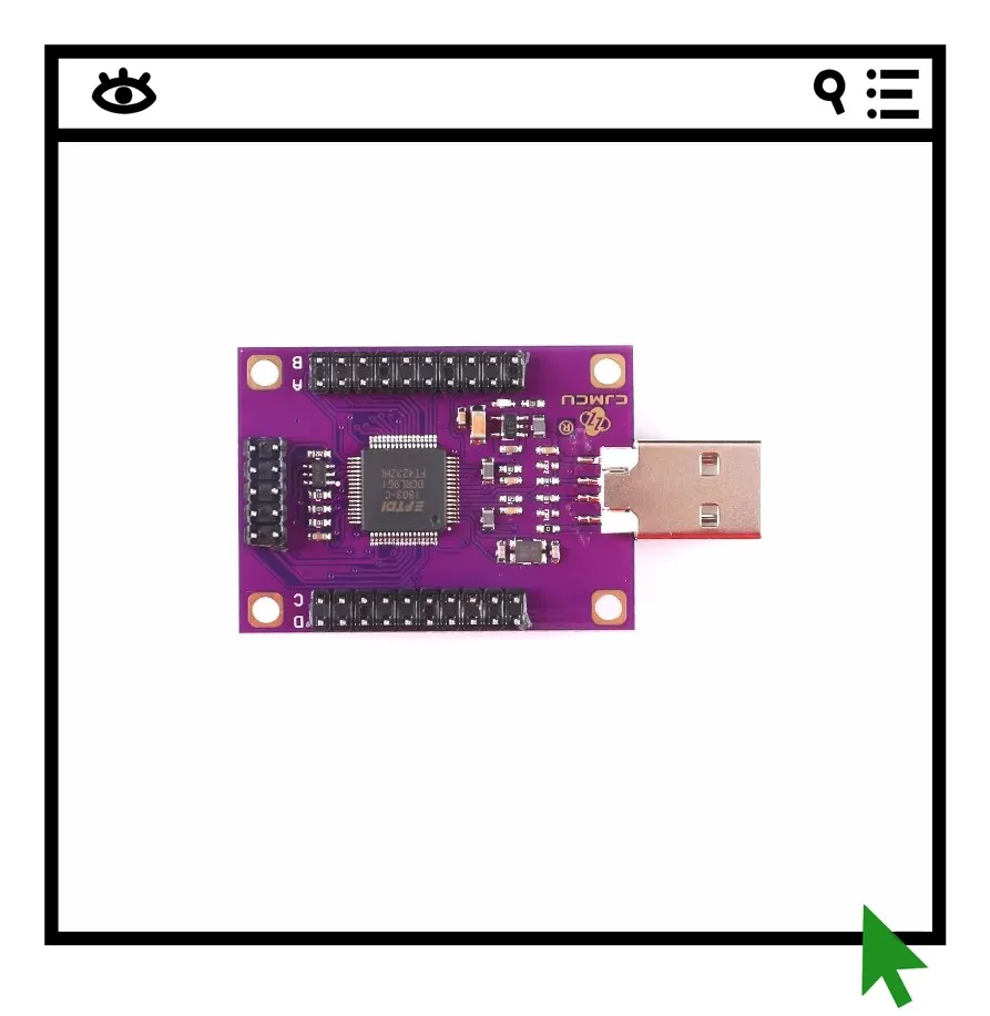 Модуль FT4232 с четырьмя каналами USB для подключения к UART/SPI/I2C/JTAG/RS232/RS485/RS422
Модуль FT4232 с четырьмя каналами USB для подключения к UART/SPI/I2C/JTAG/RS232/RS485/RS422