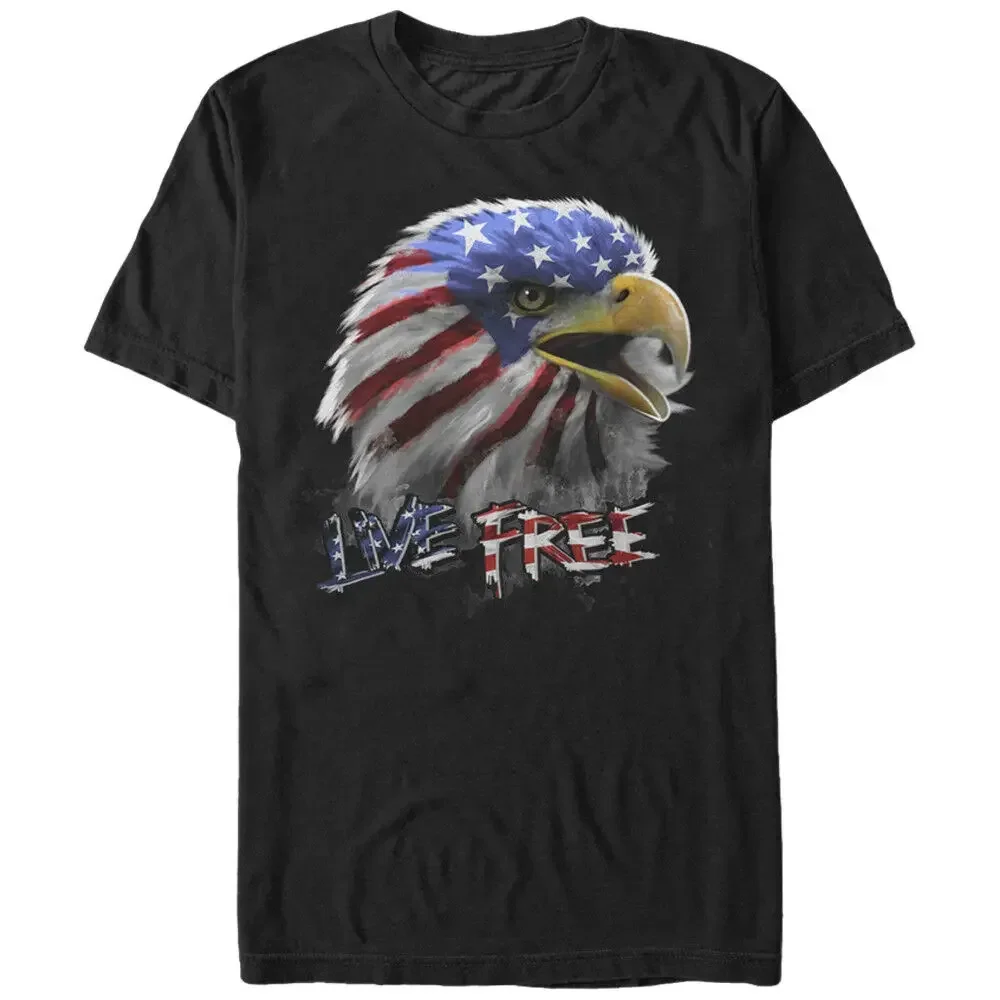 Live Free. 4th of July USA Flag Bald Eagle T-Shirt 100% Cotton O-Neck Summer Short Sleeve Casual Mens T-shirt Size S-3XL
Live Free. 4th of July USA Flag Bald Eagle T-Shirt 100% Cotton O-Neck Summer Short Sleeve Casual Mens T-shirt Size S-3XL